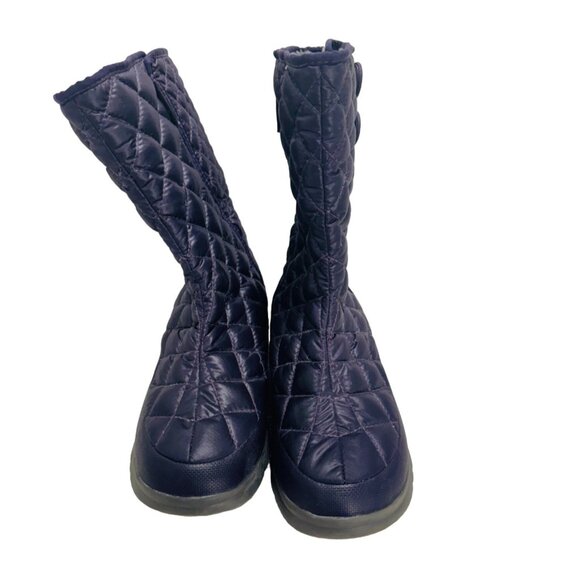 The North Face Thermoball Women Quilted Insulated Winter Boots Size 7 Purple - Picture 2 of 13